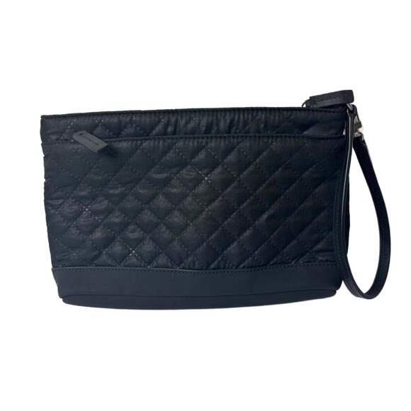 TUMI Susan Multifunction Quilted Zip Pouch, Clutch, Travel, Wristlet, Black - Picture 3 of 5